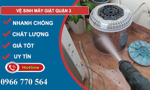 dịch vụ vệ sinh máy giặt quận 3