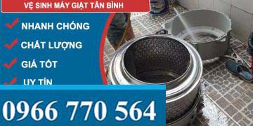 dịch vụ vệ sinh máy giặt tân bình