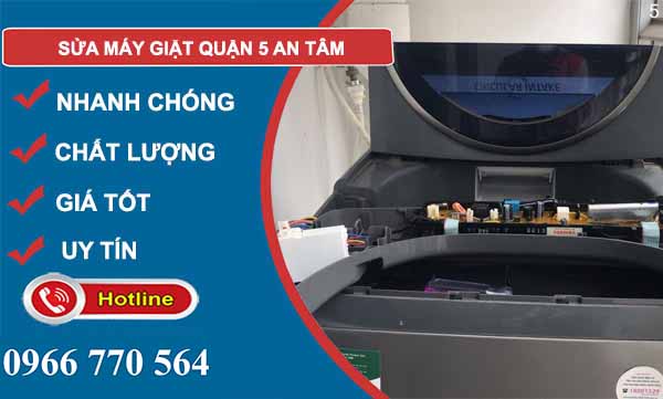 sửa máy giặt quận 5 giá rẻ