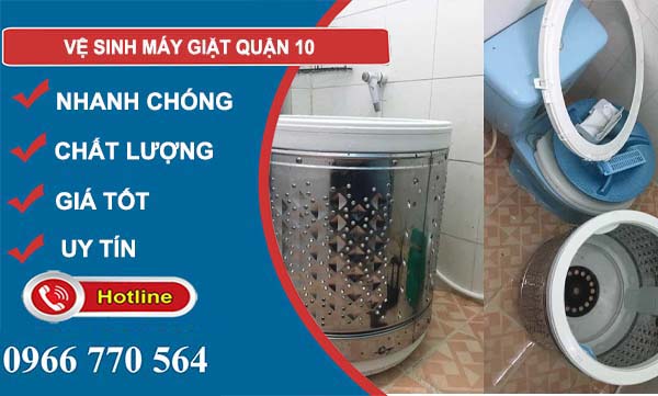 vệ sinh máy giặt quận 10