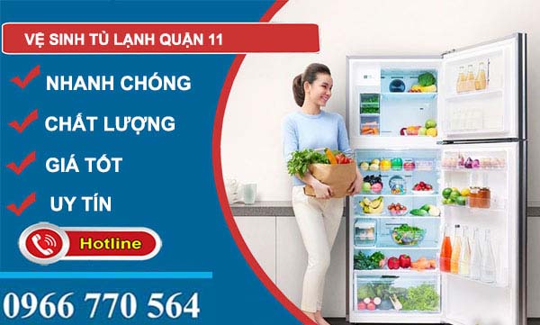 vệ sinh tủ lạnh quận 11