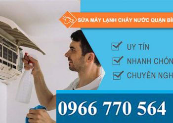 dịch vụ sửa máy lạnh chảy nước quận bình tân