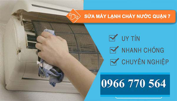 sửa máy lạnh chảy nước quận 7