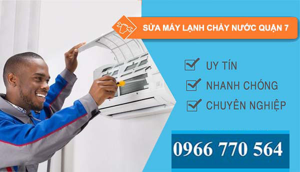 thi công sửa máy lạnh chảy nước quận 7