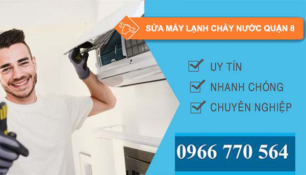 thi công sửa máy lạnh chảy nước quận 8