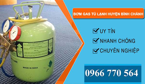 bơm gas tủ lạnh huyện bình chánh