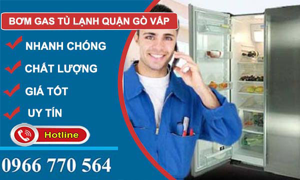 bơm gas tủ lạnh quận gò vấp