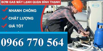 bơm gas máy lạnh quận bình thạnh