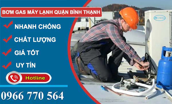 bơm gas máy lạnh quận bình thạnh