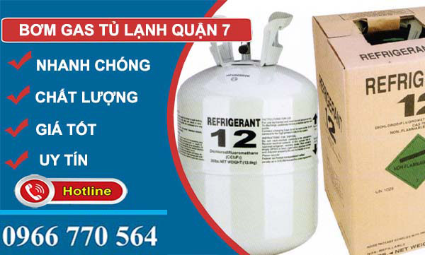 dịch vụ bơm gas tủ lạnh quận 7