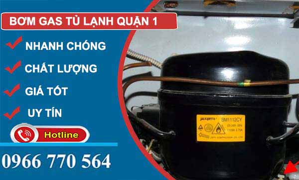 thi công bơm gas tủ lạnh quận 1