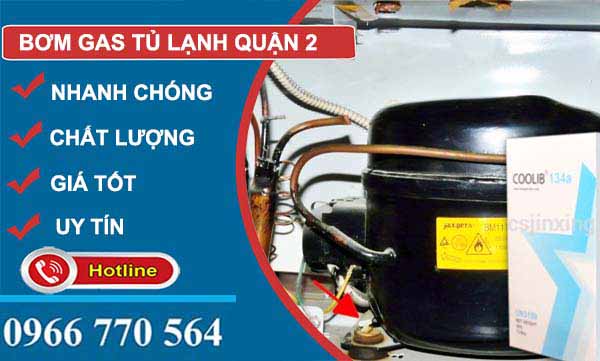 thi công bơm gas tủ lạnh quận 2