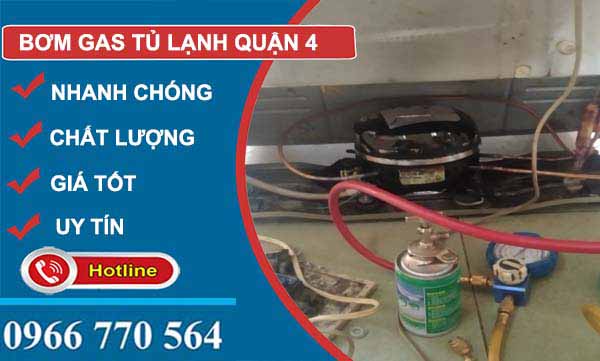 thi công bơm gas tủ lạnh quận 4