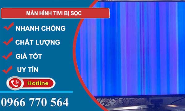 khắc phục màn hình tivi bị sọc