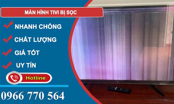 màn hình tivi bị sọc