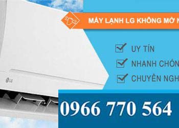 máy lạnh lg không mở nắp