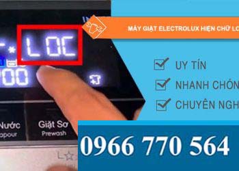 máy giặt electrolux hiện chữ loc