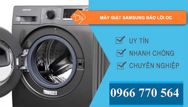 máy giặt samsung báo lỗi oc