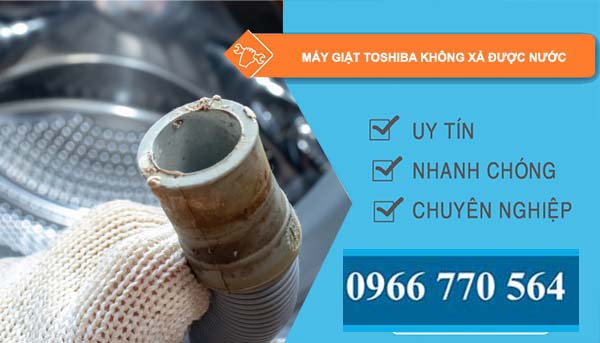 máy giặt toshiba không xả được nước