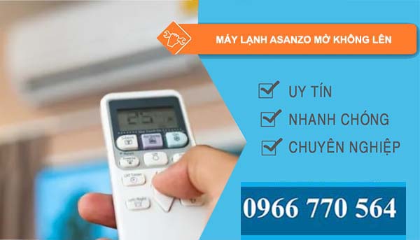 máy lạnh asanzo mở không lên