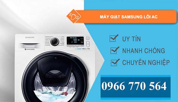 nguyên nhân máy giặt samsung lỗi ac