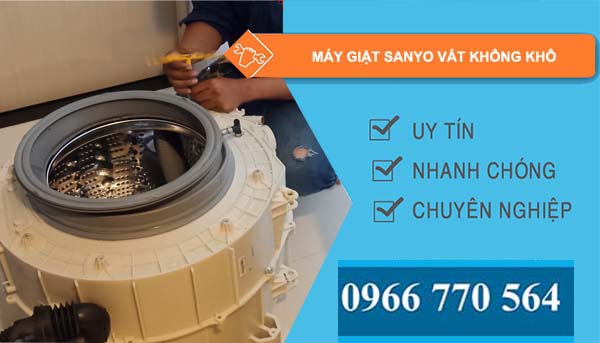 nguyên nhân máy giặt sanyo vắt không khô