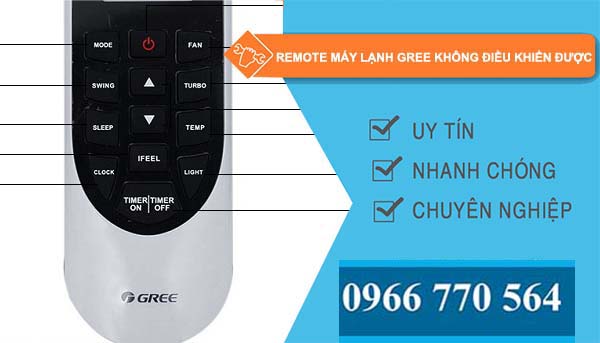 nguyên nhân remote máy lạnh gree không điều khiển được