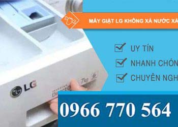 sửa máy giặt lg không xả nước xả vải