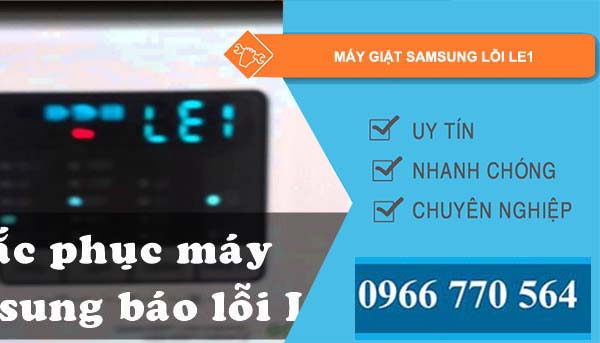 sửa máy giặt samsung lỗi le1