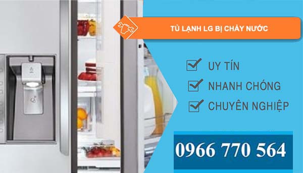 sửa tủ lạnh lg bị chảy nước