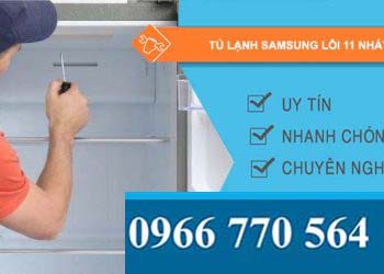 sửa tủ lạnh samsung lỗi 11 nháy