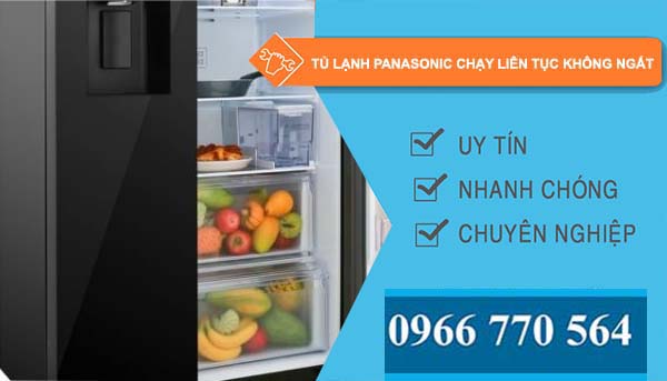 tủ lạnh panasonic chạy liên tục không ngắt